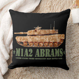 M1A2 Abrams US MBT Tank Desert Storm Veteraan Kussen