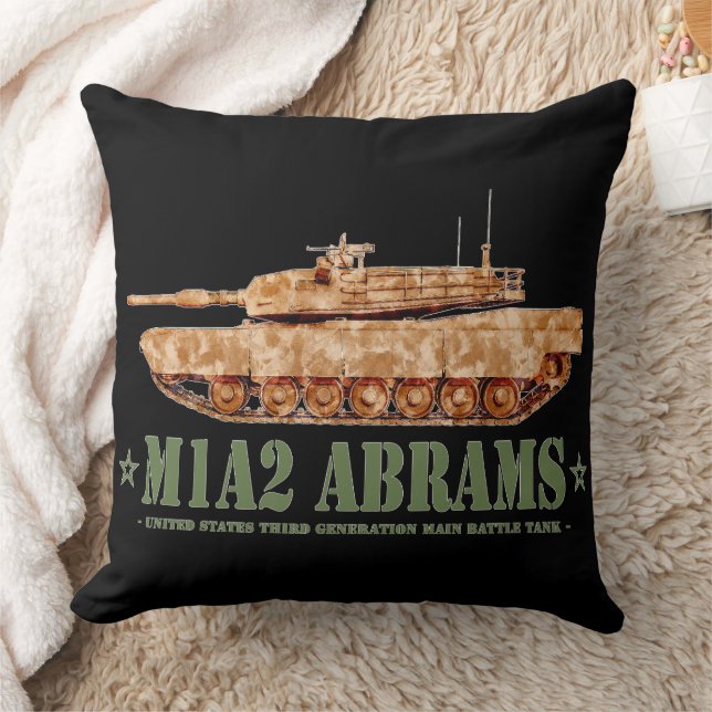 M1A2 Abrams US MBT Tank Desert Storm Veteraan Kussen (Deken)