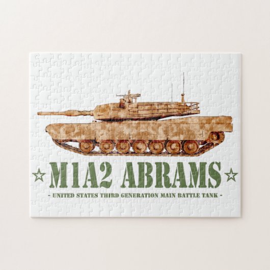M1A2 Abrams US MBT Tank Desert Storm Veteraan Legpuzzel (Horizontaal)