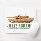 M1A2 Abrams US MBT Tank Desert Storm Veteraan Muismat (Met muis)
