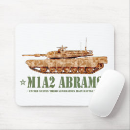 M1A2 Abrams US MBT Tank Desert Storm Veteraan Muismat
