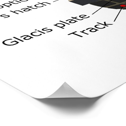 M1A2 Tank met TUSK Tank Urban Survival Kit Poster (Hoek)