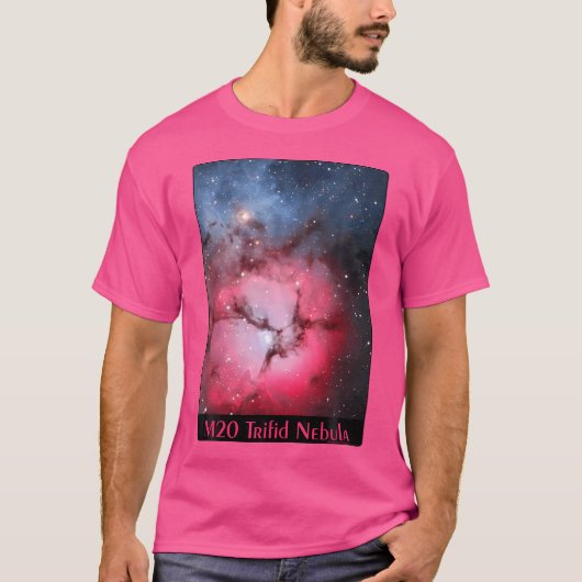 M20 Trifid Nebula Messier Object 20 Space Astronom T-shirt (Voorkant)