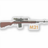 M21 Sniperriffel Sticker (Voorkant)