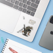 M224 Mortar met Gunner Sticker (Laptop met iPhone)