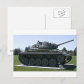 M24 de Lichte Tank van Chaffee Briefkaart (Voorkant / Achterkant)