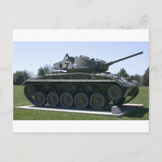 M24 de Lichte Tank van Chaffee Briefkaart (Voorkant)