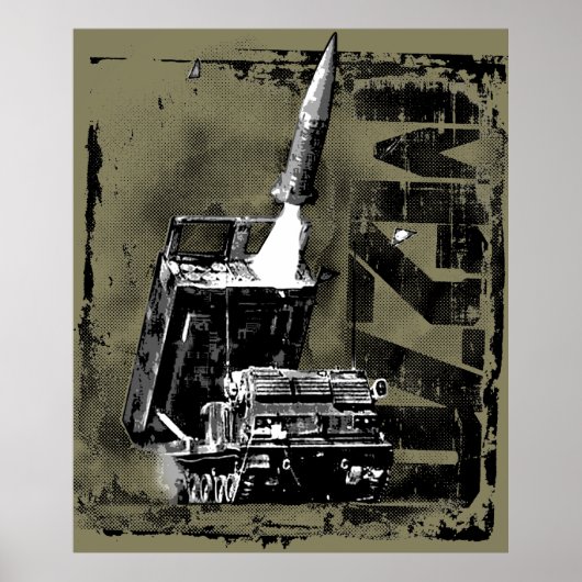 M270 MLRS-postpapier Sjabloon WT-Poster Poster (Voorkant)