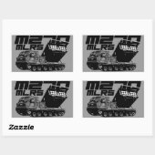 M270 MLRS rechthoekige Stickers (Vel)