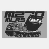 M270 MLRS rechthoekige Stickers (Voorkant)