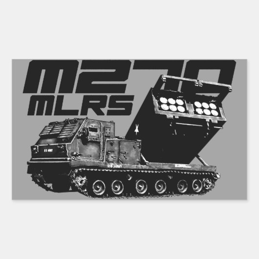 M270 MLRS rechthoekige Stickers (Voorkant)