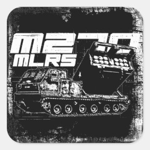 M270 MLRS Square Sticker