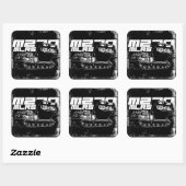 M270 MLRS Vierkante Sticker (Vel)