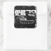M270 MLRS Vierkante Sticker (Tas)
