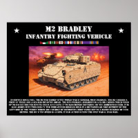 M2 Bradley Infantertry Fighting Vehicle Poster