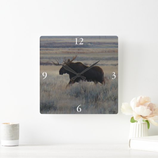 M2 Bull Moose Vierkante Klok (Huis)