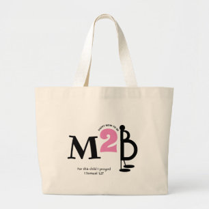 M2B-mam moet worden Christelijk Grote Tote Bag