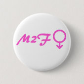M2F-transgenderknop Ronde Button 5,7 Cm (Voorkant)