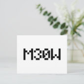 M30W [Dierengeluiden in leetspreken] Briefkaart (Staand voorkant)