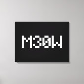 M30W [Dierengeluiden in leetspreken] Canvas Afdruk (Voorkant)