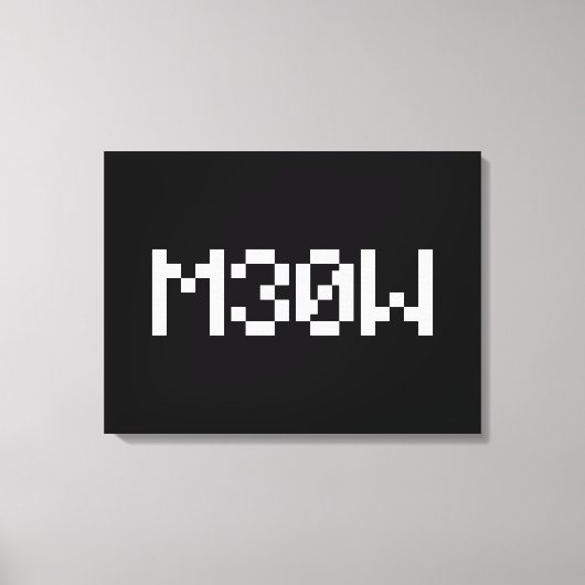 M30W [Dierengeluiden in leetspreken] Canvas Afdruk (Voorkant)