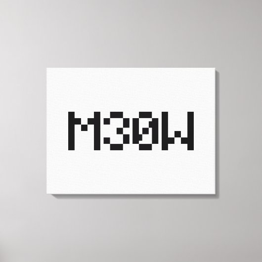 M30W [Dierengeluiden in leetspreken] Canvas Afdruk (Voorkant)