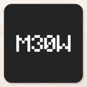 M30W [Dierengeluiden in leetspreken] Kartonnen Onderzetters (Voorkant)