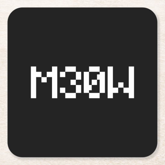 M30W [Dierengeluiden in leetspreken] Kartonnen Onderzetters (Voorkant)