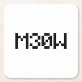 M30W [Dierengeluiden in leetspreken] Kartonnen Onderzetters (Voorkant)