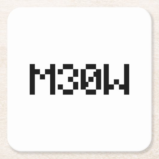 M30W [Dierengeluiden in leetspreken] Kartonnen Onderzetters (Voorkant)