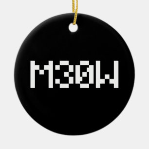 M30W [Dierengeluiden in leetspreken] Keramisch Ornament