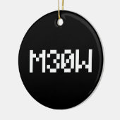 M30W [Dierengeluiden in leetspreken] Keramisch Ornament (Links)