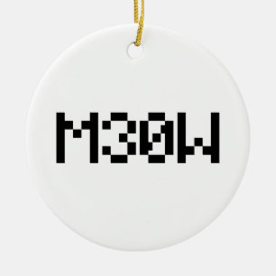 M30W [Dierengeluiden in leetspreken] Keramisch Ornament