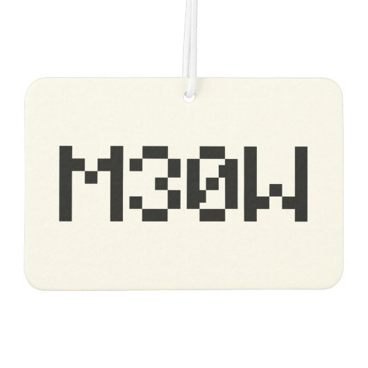 M30W [Dierengeluiden in leetspreken] Luchtverfrisser (Achterkant)