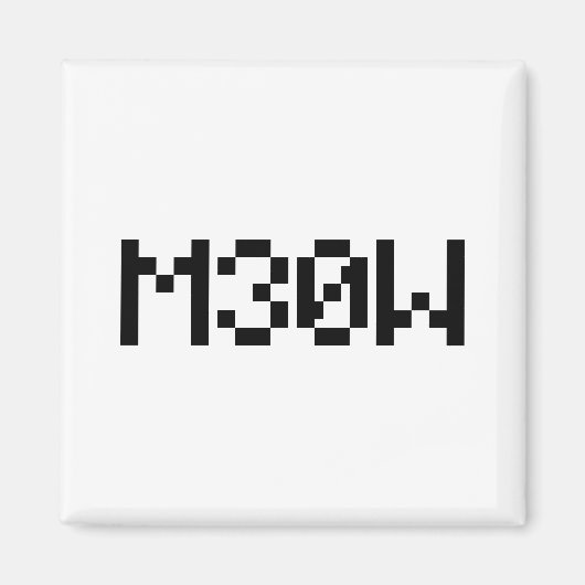 M30W [Dierengeluiden in leetspreken] Magneet (Voorkant)