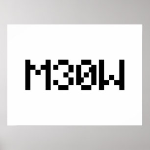 M30W [Dierengeluiden in leetspreken] Poster