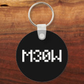 M30W [Dierengeluiden in leetspreken] Sleutelhanger (Voorkant)