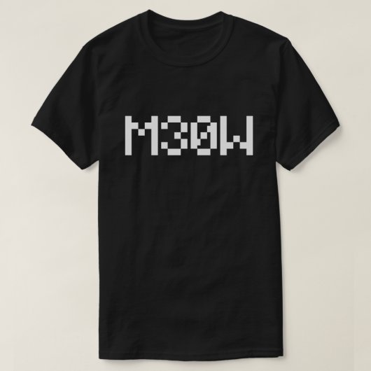 M30W [Dierengeluiden in leetspreken] T-shirt (Design voorkant)