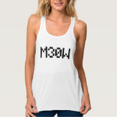 M30W [Dierengeluiden in leetspreken] Tanktop (Voorkant)