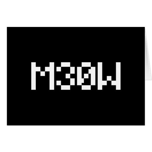 M30W [Leetspeak Animal Sounds] Kaart (Voorkant Horizontaal)