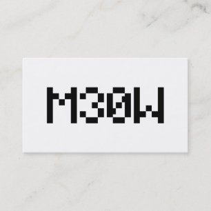 M30W [Leetspeak Diergeluiden] Visitekaartje