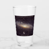 M31 Andromeda Galaxy bierglas Glas (Voorkant)