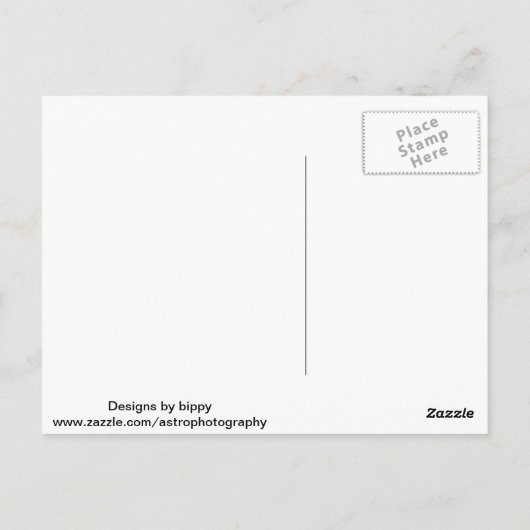 M31 Andromeda Galaxy Briefkaart (Achterkant)