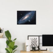 M31 Galaxy in Andromeda Poster (Thuiskantoor)