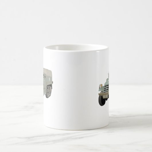 M3 Amerikaanse halve baan WW2 Koffiemok (Center)