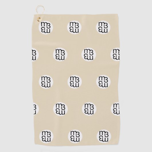 m3 golfhanddoek | m3galleryStudio (Voorkant)