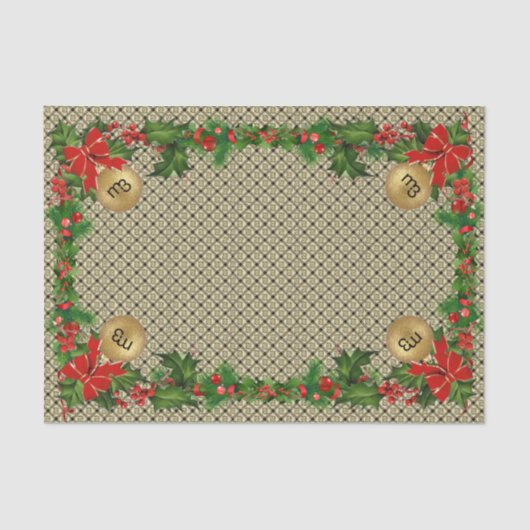 m3 Papier voor cadeaubonnen voor kerstcadeautjes (Voorkant)