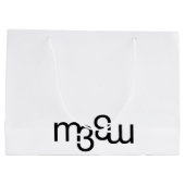 m3galleryStudio monogram grote glanzende cadeautas (Achterkant)