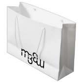 m3galleryStudio monogram grote glanzende cadeautas (Voorkant Gekanteld)