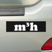 m3h bumpersticker (Op auto)